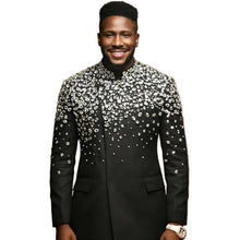 Load image into Gallery viewer, Crystal Shoulder Beaded Suit
