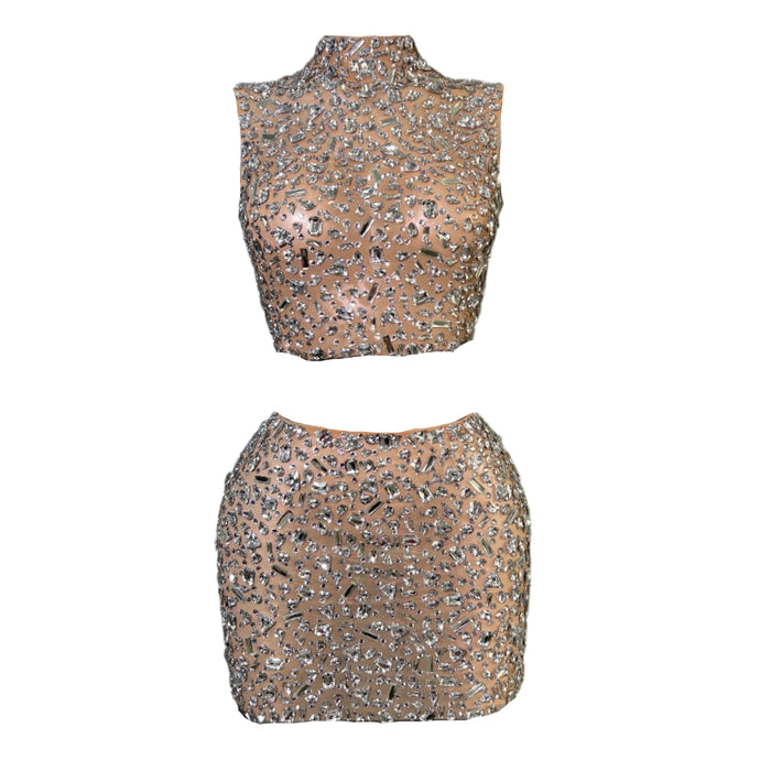 Crystal Mini Dress Set-Modern Baby Las Vegas