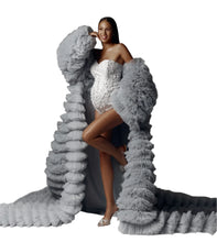 Load image into Gallery viewer, Luxury Ribbed Maternity Robe
