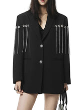 Load image into Gallery viewer, Diamond Tassel Blazer
