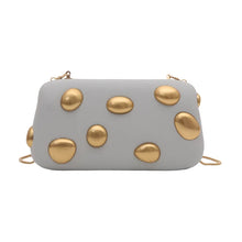 Load image into Gallery viewer, Gold Pebble Beaded Hangbag
