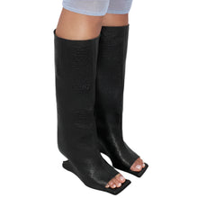 Load image into Gallery viewer, Square-Toe Irregular Heel Boots
