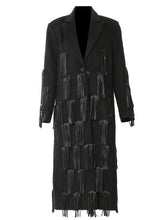 Load image into Gallery viewer, Long Letter Tassel Blazer Jacket
