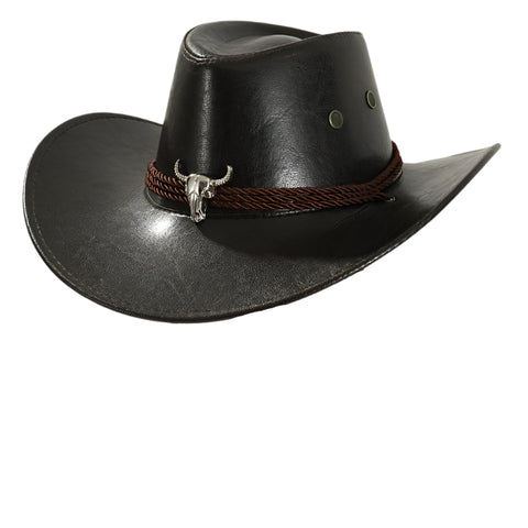 Vintage Leather Western Cowboy Hat-Modern Baby Las Vegas
