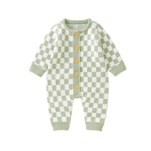 Load image into Gallery viewer, Checker Sweater Romper
