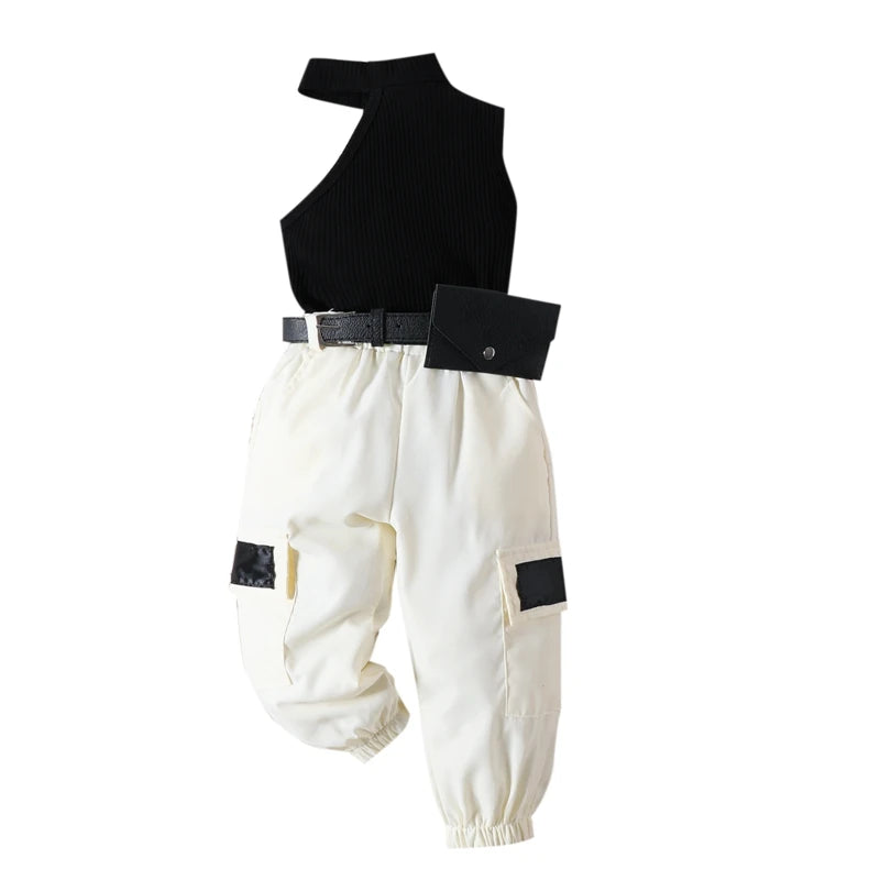 Patch Cargo Pant Set