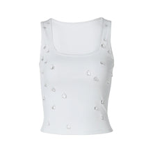 Load image into Gallery viewer, Clear Crystal Droplet Tank Top
