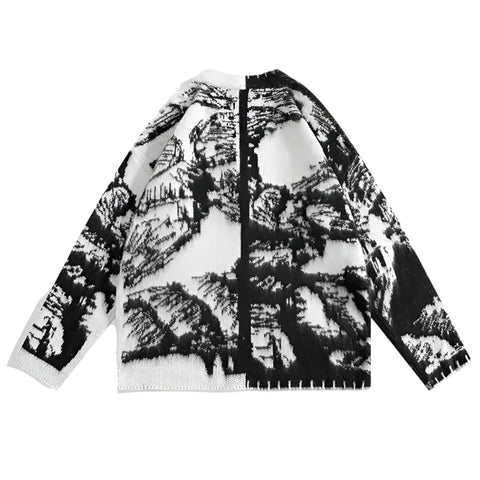 Black And White Cardigan-Modern Baby Las Vegas