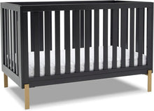 Load image into Gallery viewer, 4-in-1 Bronze Accent Wooden Convertible Crib
