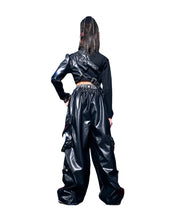 Load image into Gallery viewer, Futuristic Faux Leather Pant Set
