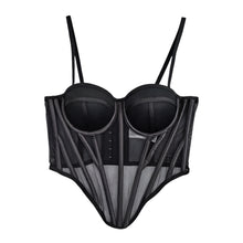 Load image into Gallery viewer, Lined Contrast Corset Top-Modern Baby Las Vegas
