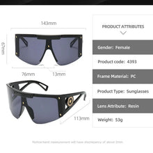 Load image into Gallery viewer, Large Frame Sport Sunglasses
