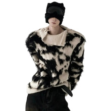 Load image into Gallery viewer, High Collar Knit Fur Sweater
