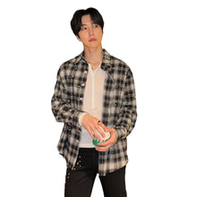 Load image into Gallery viewer, Pearl Beaded Plaid Top
