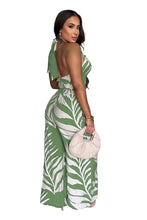 Load image into Gallery viewer, Leaf Print Halter Top Set-Modern Baby Las Vegas
