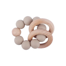 Load image into Gallery viewer, Round Wood Silicone Beaded Toy
