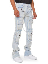 Load image into Gallery viewer, Multi-Pocket Denim Cargo Pants
