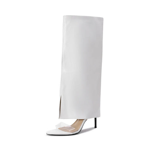 Clear Strap Sandal Boots-Modern Baby Las Vegas