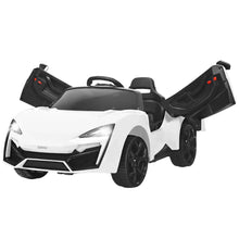 Load image into Gallery viewer, White Lambo Door Sport Electric Toy Car
