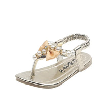 Load image into Gallery viewer, Pearl Bow Sandals
