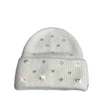 Load image into Gallery viewer, Luxury Crystal Speckled Knit Hat | Modern Baby Las Vegas 
