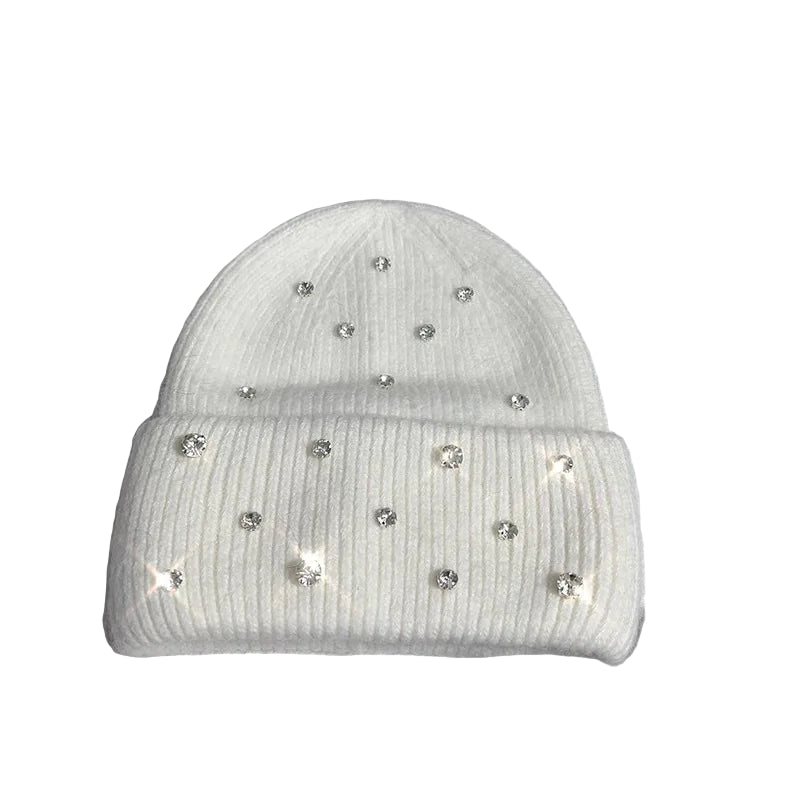 Luxury Crystal Speckled Knit Hat | Modern Baby Las Vegas 