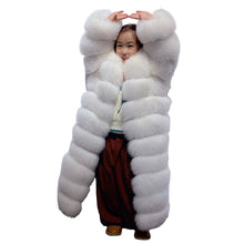 Load image into Gallery viewer, Long Ribbed Fur Coat
