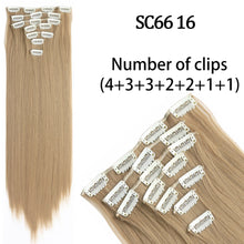 Load image into Gallery viewer, 7 Piece Synthetic Clip-In Hair Extension Set
