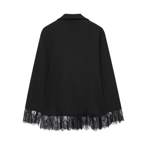 Lace Patch Blazer