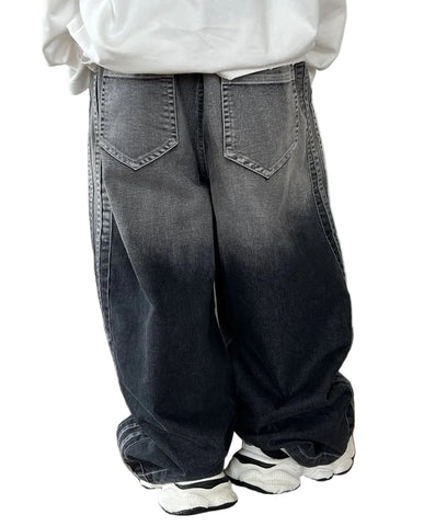 Ombre Striped Denim Jeans