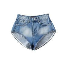 Load image into Gallery viewer, Button Spliced Denim Mini Skort
