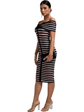 Load image into Gallery viewer, Striped Midi Dress
