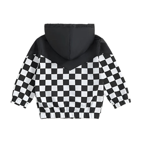 Checkered Patch Jacket-Modern Baby Las Vegas