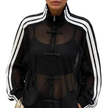 Load image into Gallery viewer, Striped Mesh Top
