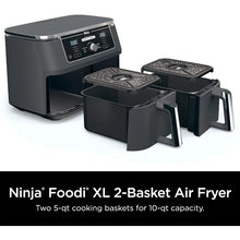 Load image into Gallery viewer, Ninja 10-Quart 6-in-1 Dual XL 2-Basket Air Fryer
