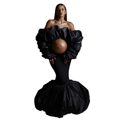 Puffer Maternity Dress Set