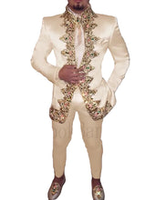 Load image into Gallery viewer, Royal Satin Beaded Suit
