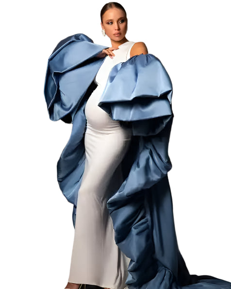 Chic Satin Maternity Robe-Modern Baby Las Vegas
