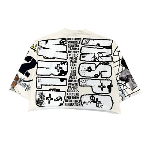 Graffiti Print Top-Modern Baby Las Vegas