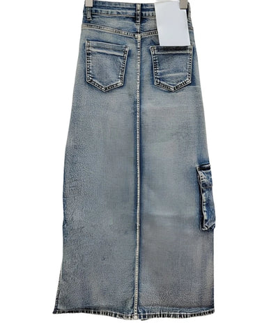 Irregular Denim Skirt-Modern Baby Las Vegas