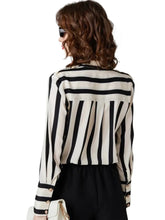 Load image into Gallery viewer, Striped V Neck Top
