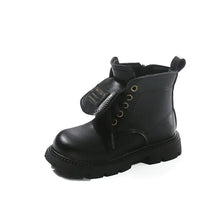 Load image into Gallery viewer, Stamped Letter Folded Leather Boots
