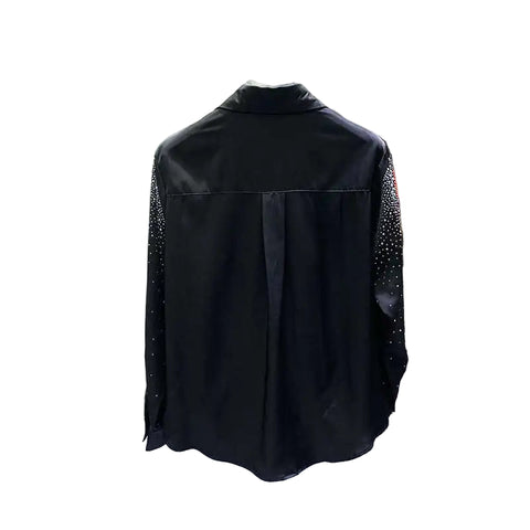 Crystal Speckled Collared Top-Modern Baby Las Vegas