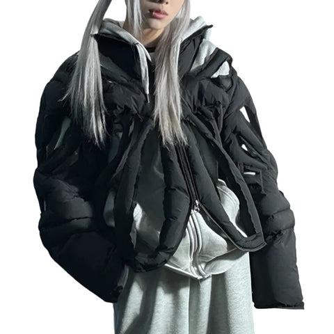 Hollow Out Ribbed Vest Jacket-Modern Baby Las Vegas