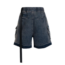 Load image into Gallery viewer, Distressed Pocket Denim Shorts
