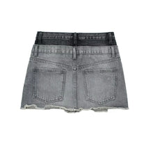 Load image into Gallery viewer, Patch Contrast Denim Mini Skirt
