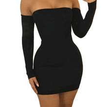Load image into Gallery viewer, Off The Shoulder Mini Dress
