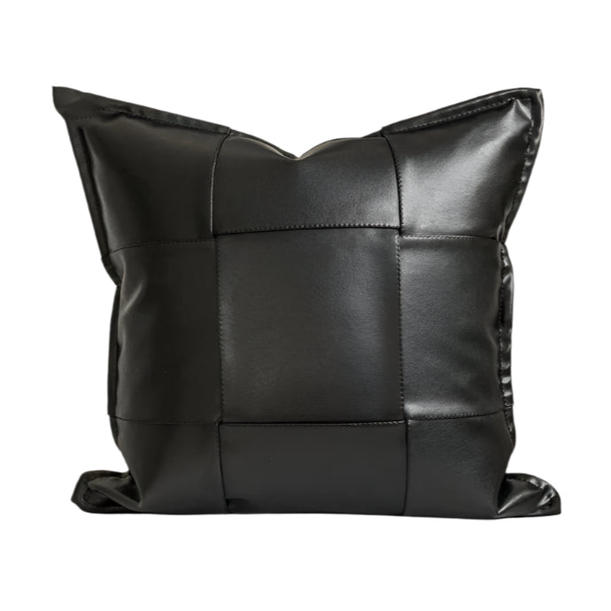 Leather Weaved Throw Pillow-Modern Baby Las Vegas