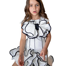 Load image into Gallery viewer, Black And White Ruffle Dress
