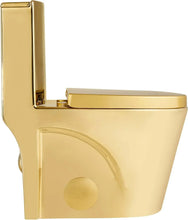 Load image into Gallery viewer, Gold Dual-Flush Toilet
